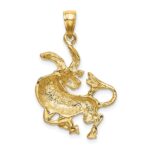 14k Large Taurus Zodiac Charm - Image 4