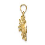 14k Large Leo Zodiac Charm - Image 2
