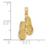 14k 3-D CAPE COD Double Flip-Flop Charm - Image 3
