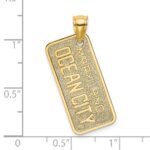 14k MARYLAND OCEAN CITY License Plate Charm - Image 3
