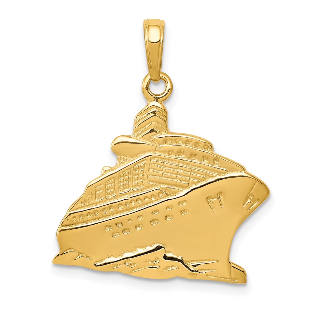 C3312.jpg 14k Large Cruise Ship Pendant - Image 1