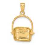 14k Large Nantucket Basket Pendant - Image 3