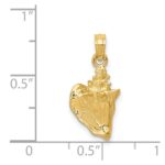 14k 3-D Conch Shell Pendant - Image 3