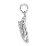 14K White Gold Conch Shell Charm - Image 2