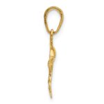 14k Dolphin Jumping Pendant - Image 2