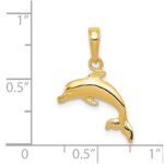 14k Dolphin Jumping Pendant - Image 3