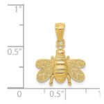 14k Polished Bee Pendant - Image 4
