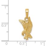 14k Eagle Landing Pendant - Image 3
