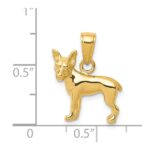 14k Chihuahua Dog Pendant - Image 4