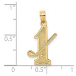14k Golf Club and Ball on #1 Charm - Image 3