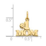 14k #1 MOM Charm - Image 4
