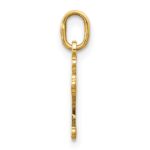 14k Mini Polished Cross Charm - Image 2