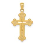 14k Budded Cross Pendant