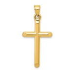 14k 3-D Hollow Cross Pendant