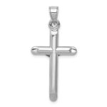 14k White Gold Crucifix Pendant - Image 4