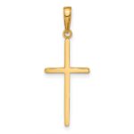 14k Polished Cross Pendant - Image 3