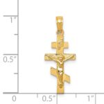 14k Eastern Orthodox Crucifix Charm - Image 3