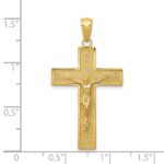 14k Latin Crucifix Pendant - Image 3