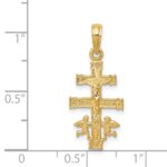 14k Cara Vaca Crucifix Pendant - Image 4