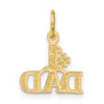 14k #1 DAD Charm - Image 3
