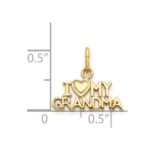 14k I HEART MY GRANDMA Charm - Image 4