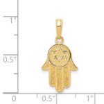 14k Chamseh Hand of God with Star of David Pendant - Image 4
