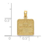 14k BIRTH CERTIFICATE Charm - Image 4