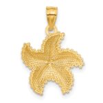 14K Diamond-Cut Starfish Pendant - Image 3