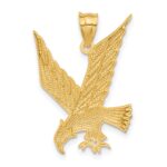 14k Diamond-cut Eagle Pendant - Image 3