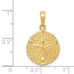 14K Sand Dollar Pendant - Image 4