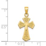 14k Reversible Passion Cross Pendant - Image 3