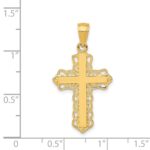 14K Lacey Trim Cross Pendant - Image 3