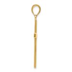 14K Solid Reversible Latin Cross Pendant - Image 2
