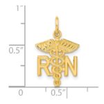 14k RN Registered Nurse Charm - Image 4
