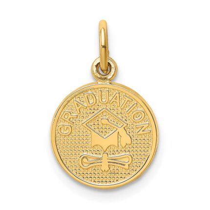 14k Polished GRADUATION Charm