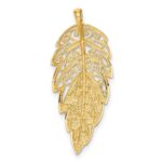 14k Diamond-Cut Leaf Chain Slide - Image 3