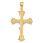 14k Two-tone Crucifix Pendant - Image 3