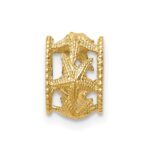 14K Polished Starfish Barrel Slide - Image 3