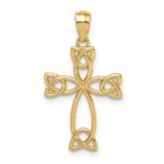 14K Celtic Knot Cross Pendant