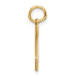 14K Diamond-cut Letter T Initial Charm - Image 2