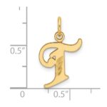 14K Diamond-cut Letter T Initial Charm - Image 4
