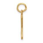 14K Diamond-cut Letter X Initial Charm - Image 2