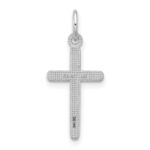 14K White Gold Cross Pendant - Image 3
