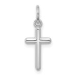 14k White Gold Cross Pendant