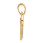 14K Two-tone and White Rhodium Diamond-cut Infinity Hearts Pendant - Image 2