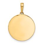 14k and White Rhodium Diamond-cut It's A Girl Pendant - Image 3