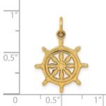 14k Ships Wheel Charm - Image 4