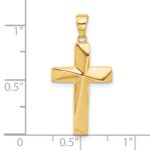 14K Polished Cross Pendant - Image 4