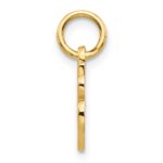 14KY Script Letter A Initial Charm - Image 2