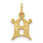 14k Letter H Initial Charm